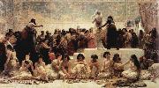 Edwin long,R.A. Der Heiratsmarkt von Babylon painting